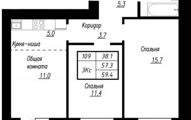 Продается 3 комн.