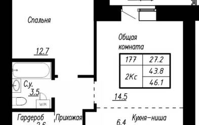 Продается 2 комн.
