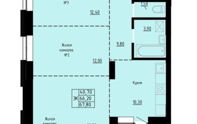 Продается 3 комн.