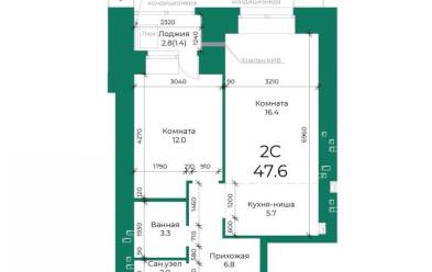 Продается 2 комн.