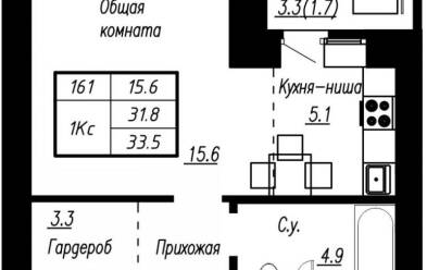 Продается 1 комн.