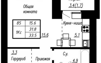 Продается 1 комн.