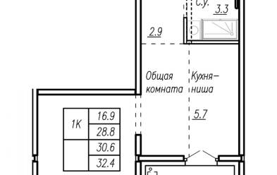 Продается 1 комн.
