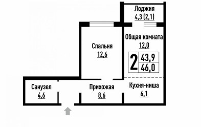 Продается 2 ком.