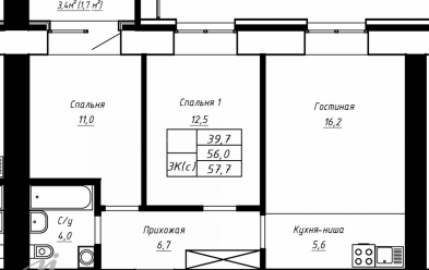 Продается 3 комн.