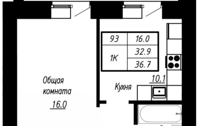 Продается 1 комн.
