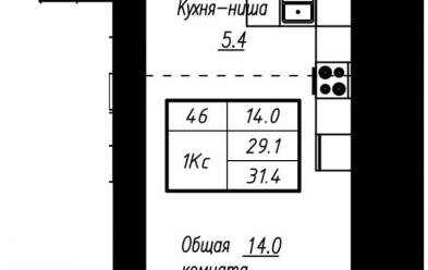 Продается 1 комн.