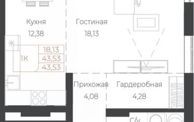 Продается 1 комн.