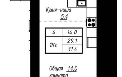 Продается 1 комн.