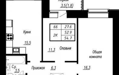 Продается 2 комн.