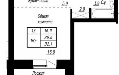 Продается 1 комн.