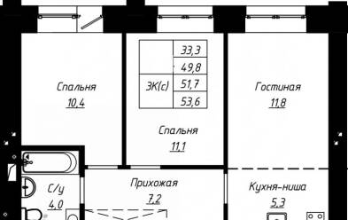 Продается 3 комн.