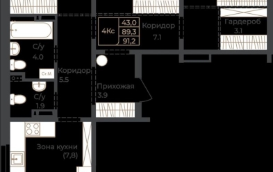 Продается 3 комн.