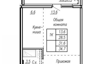 Продается 1 комн.