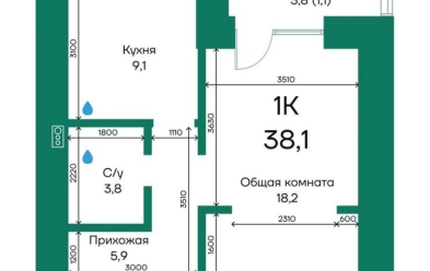 Продается 1 комн.