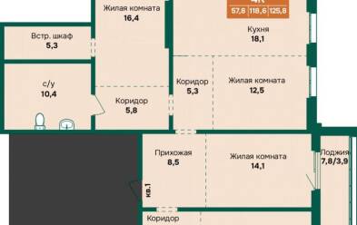 Продается 4 комн.