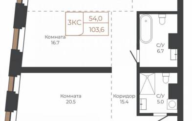 Продается 3 комн.