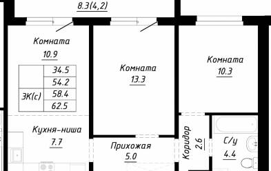 Продается 3 ком.