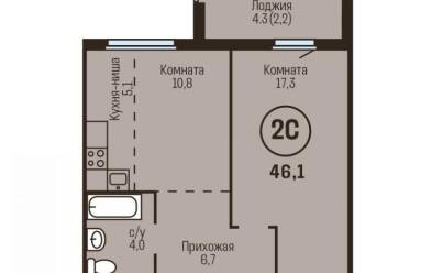 Продается 2 комн.