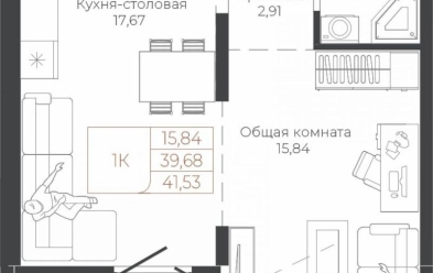 Продается 1 комн.