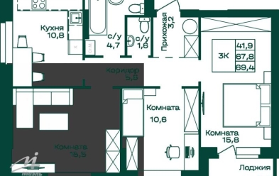 Продается 3 комн.