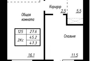 Продается 2 комн.