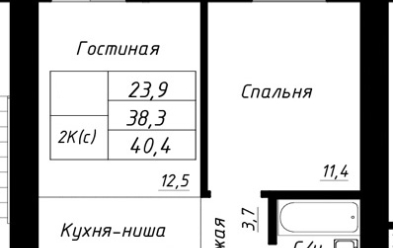 Продается 2 комн.