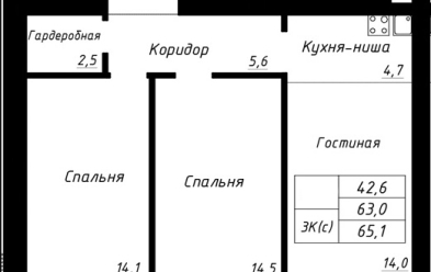 Продается 3 комн.