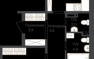 Продается 2 комн.