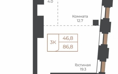 Продается 3 комн.