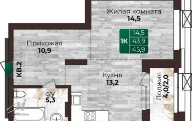 Продается 1 комн.