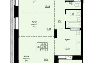 Продается 3 комн.