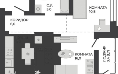 Продается 2 комн.