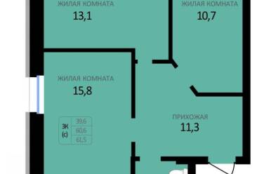 Продается 3 комн.