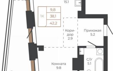 Продается 1 комн.