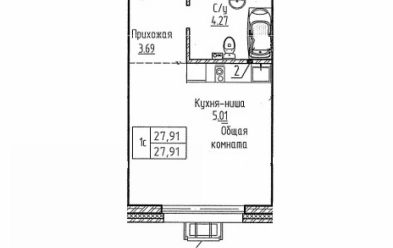 Продается 1 комн.