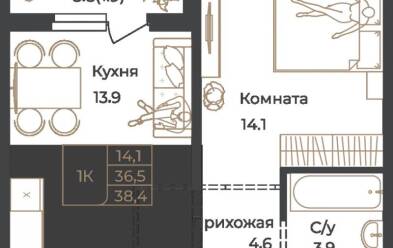 Продается 1 комн.