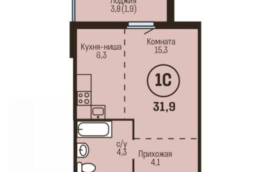 Продается 1 комн.