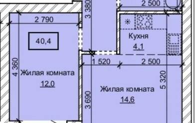 Продается 2 комн.