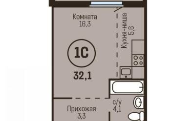 Продается 1 комн.