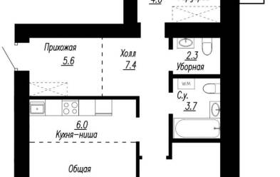 Продается 3 комн.
