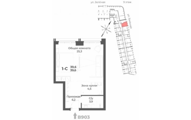 Продается 1 комн.
