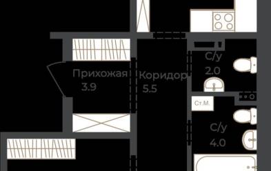 Продается 2 комн.