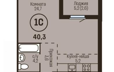 Продается 1 комн.