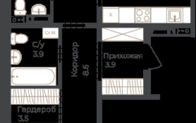 Продается 2 комн.