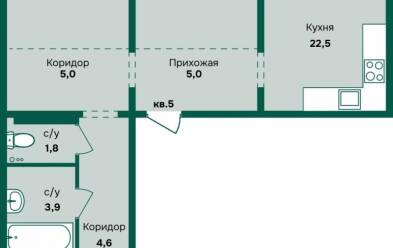 Продается 3 комн.