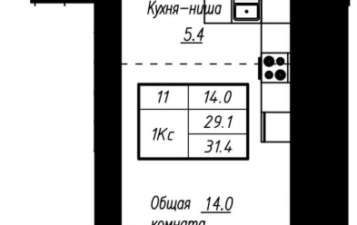 Продается 1 комн.