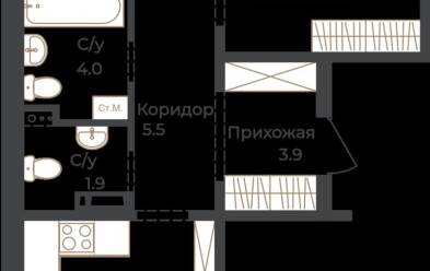 Продается 2 комн.