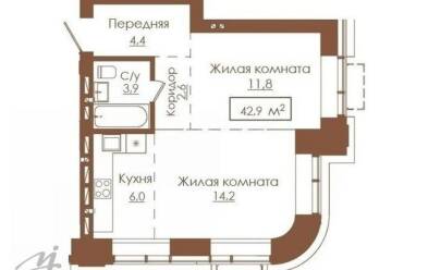 Продается 2 комн.
