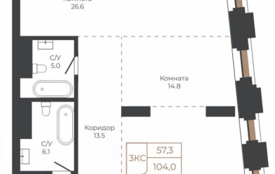 Продается 3 комн.